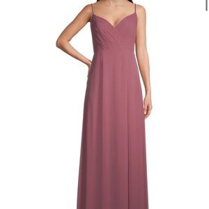 Bill Levkoff 7020 Rosewood Ryan Chiffon V Neck A Line Princess Dress